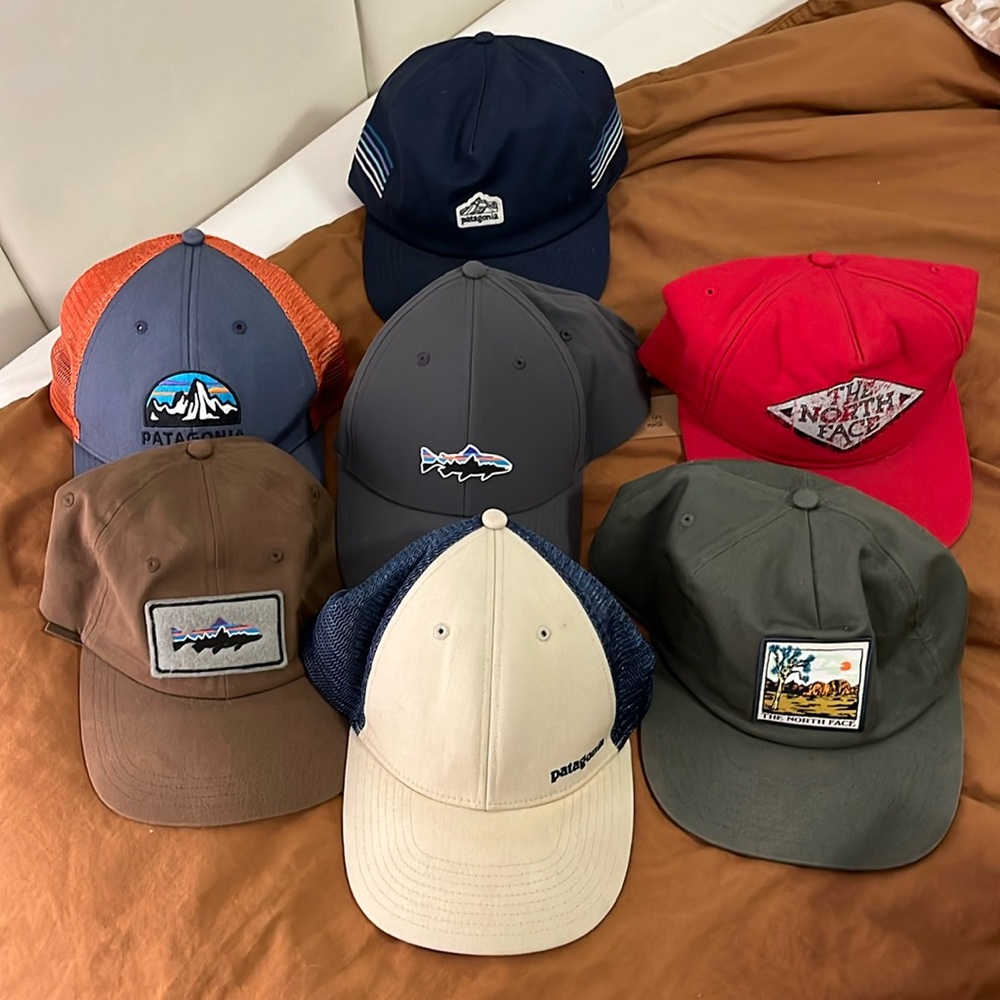 Patagonia/the north face hat bundle (7) hats total
